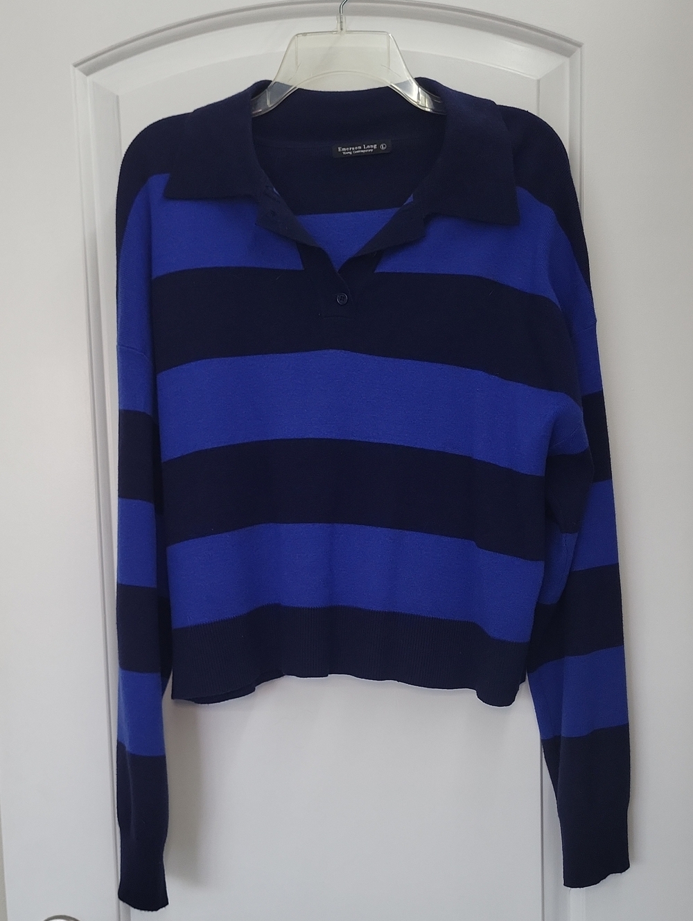 Blue & Navy Striped Sweater